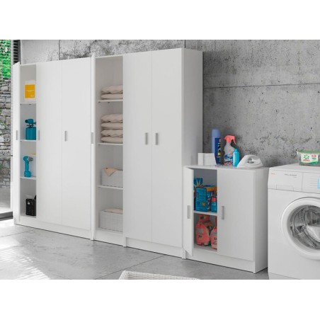 Armario Bajo Auxiliar 2 Puertas Blanco