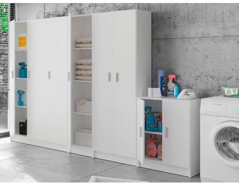 Armario Bajo Auxiliar 2 Puertas Blanco