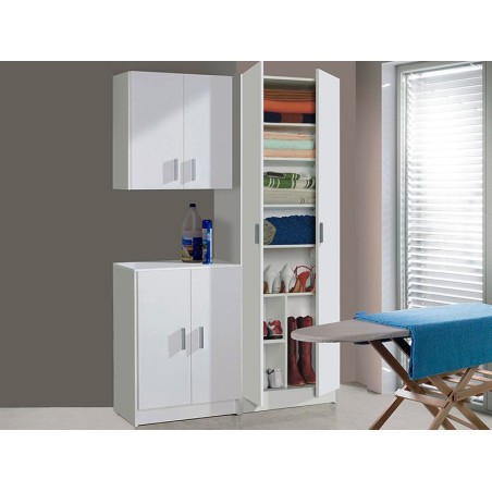 Armario Bajo Auxiliar 2 Puertas Blanco