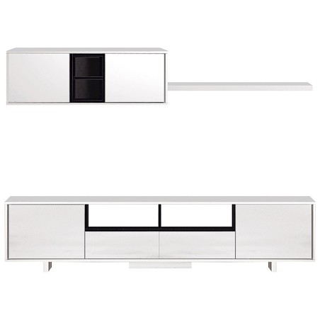 Mueble De Salón Varys Blanco Y Antracita