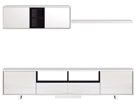 Mueble De Salón Varys Blanco Y Antracita