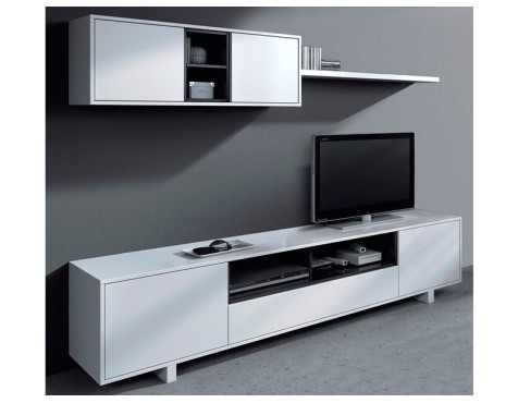 Mueble De Salón Varys Blanco Y Antracita