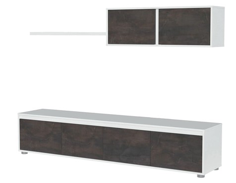 Mueble Salón Home Óxido Blanco Artik