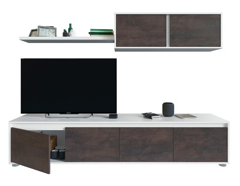 Mueble Salón Home Óxido Blanco Artik