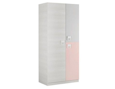 Armari Juvenil 3 Portes Blanc Alps-Rosa