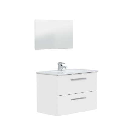 Conjunto Baño Aruba 2 Cajones + Espejo Blanco