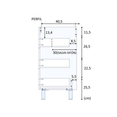 Mueble De Baño Athena Roble Alaska Con Espejo