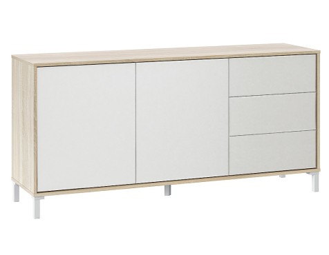 Aparador Urban Plus Roble Canadian Blanco Artik