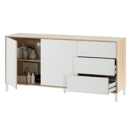 Aparador Urban Plus Roble Canadian Blanco Artik