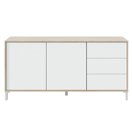 Aparador Urban Plus Roble Canadian Blanco Artik