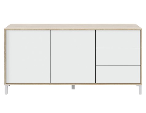 Aparador Urban Plus Roble Canadian Blanco Artik