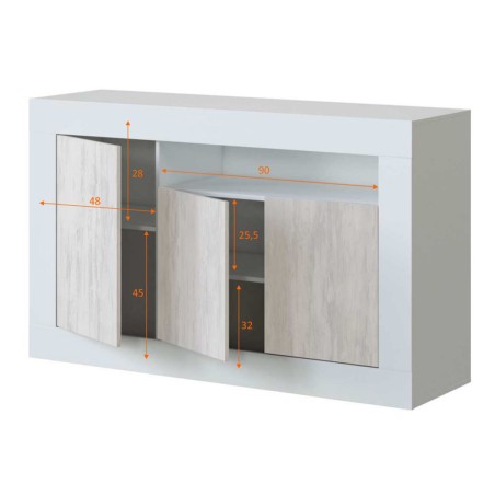 Aparador Comedor Baltik Blanco Artik Y Velho