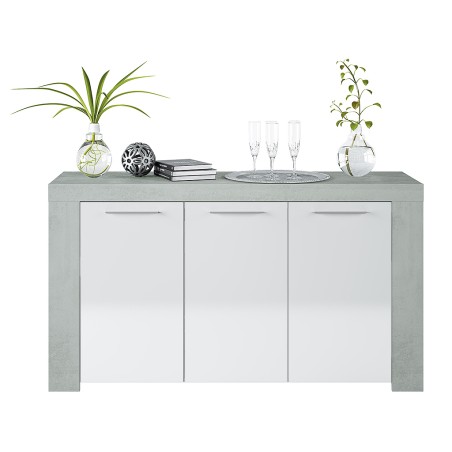 Aparador Ambit Gris Cemento Y Blanco Artik