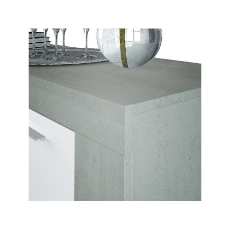 Aparador Ambit Gris Cemento Y Blanco Artik
