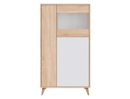 Aparador Kikua Plus Roble Canadian Y Blanco Artik