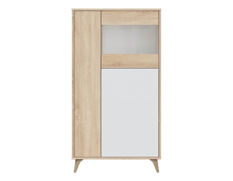 Aparador Kikua Plus Roble Canadian Y Blanco Artik