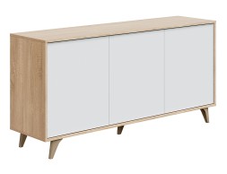 Aparador Kikua Plus Roble Canadian Blanco Artik