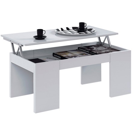 Mesa De Centro Elevable Kendra Blanca