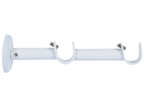Soporte Doble Cortina Blanco Nordic