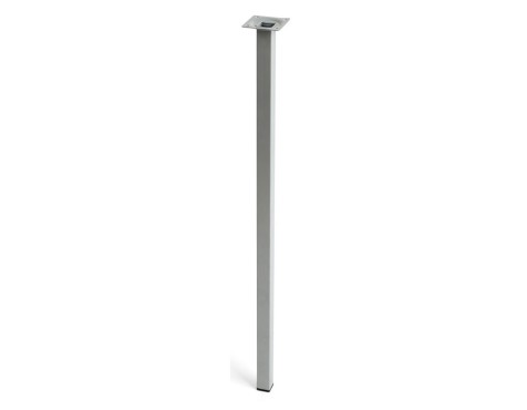 Pota Taula Acer Quadrada Crom 25X25X700Mm