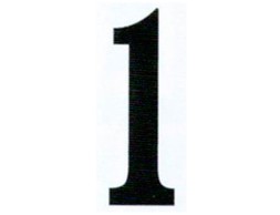 Número Adhesivo nº1 (2un)