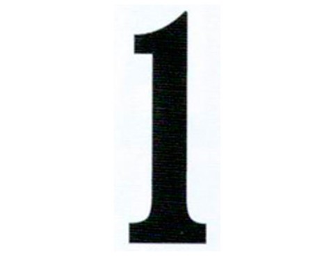 Número Adhesivo nº1 (2un)