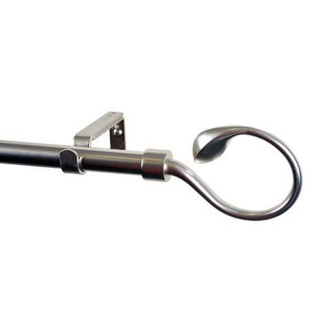 Kit Barra Extensible Cortina Hiedra Plata