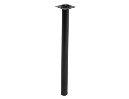 Pata Mueble Acero Redonda Negra Ø30X400Mm