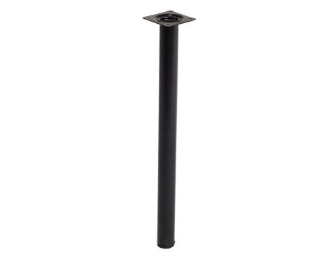 Pata Mueble Acero Redonda Negra Ø30X400Mm