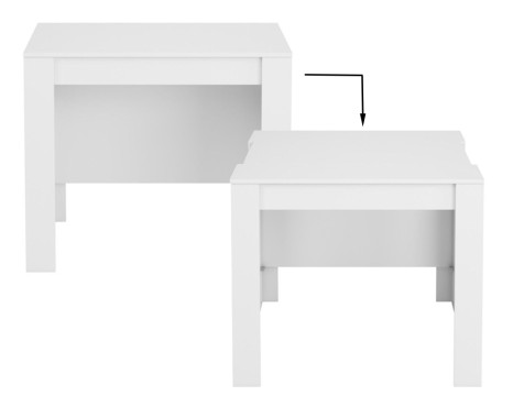 Mesa Comedor Extensible Consola Blanca