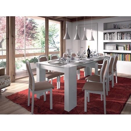 Mesa Comedor Extensible Consola Blanca