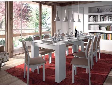 Mesa Comedor Extensible Consola Blanca