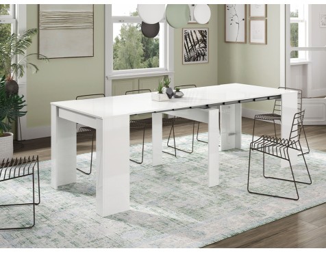 Mesa Comedor Extensible Consola Blanca