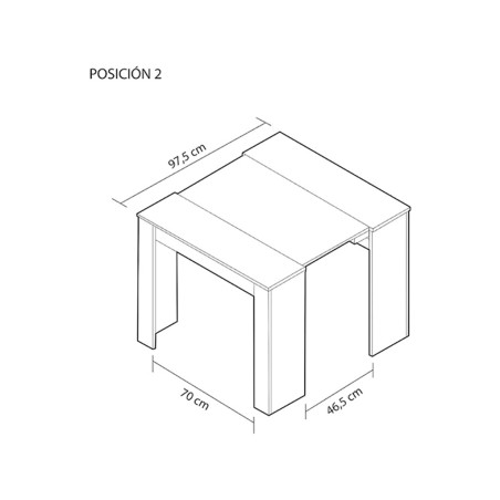 Mesa Comedor Extensible Consola Blanca
