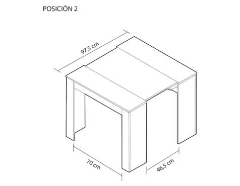 Mesa Comedor Extensible Consola Blanca