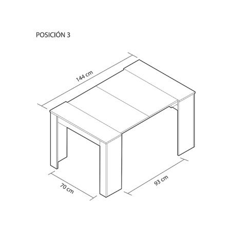 Mesa Comedor Extensible Consola Blanca