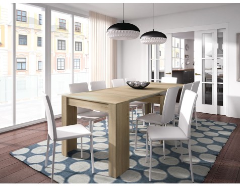Mesa Comedor Extensible Consola Roble Canadian