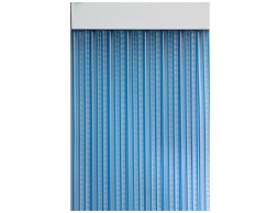 Cortina Puerta Anti Insectos Azul/Transparente