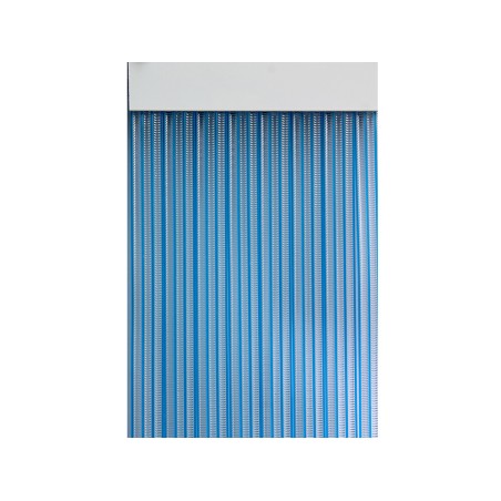 Cortina Puerta Anti Insectos Azul/Transparente