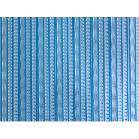 Cortina Puerta Anti Insectos Azul/Transparente
