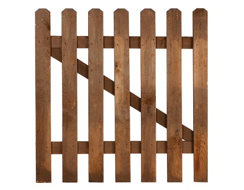 Puerta De Madera Jardín Mustang Con Herrajes
