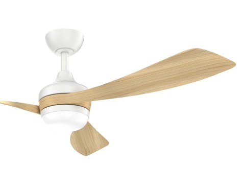 Ventilador De Techo Con Luz Passat Blanco/Madera