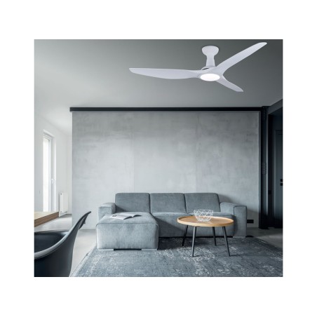 Ventilador De Techo Con Luz Ponente Blanco