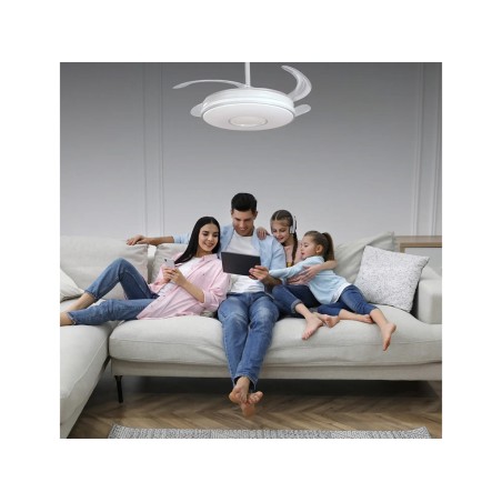 Ventilador De Techo Con Luz Sotovento Blanco