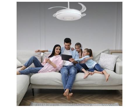 Ventilador De Techo Con Luz Sotovento Blanco
