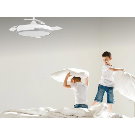 Ventilador De Techo Con Luz Vespero Blanco