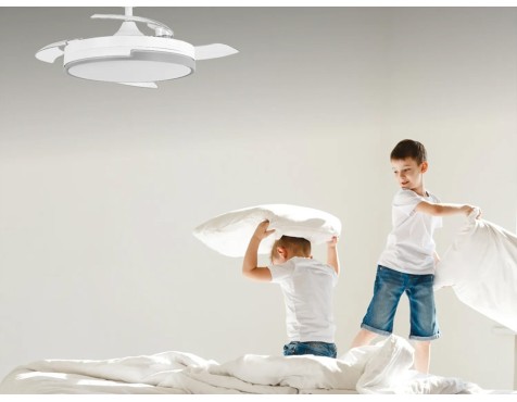 Ventilador De Techo Con Luz Vespero Blanco