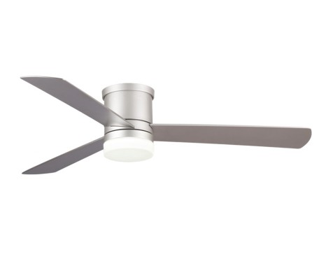 Ventilador De Techo Con Luz Zonda Plata