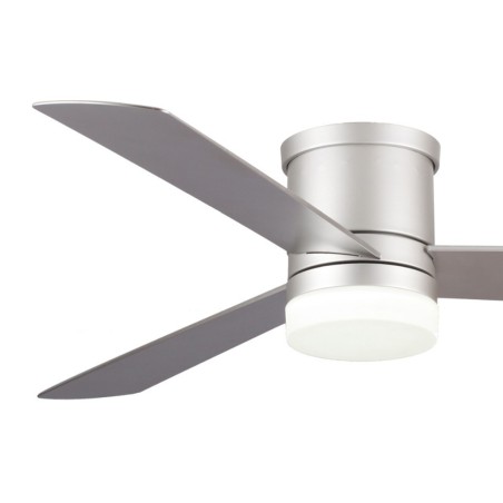 Ventilador De Techo Con Luz Zonda Plata