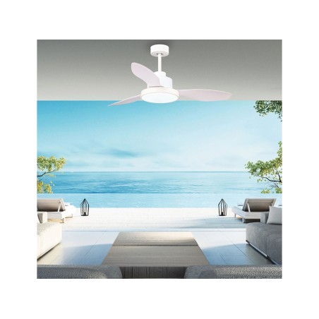 Ventilador De Techo Con Luz Hurricane Blanco